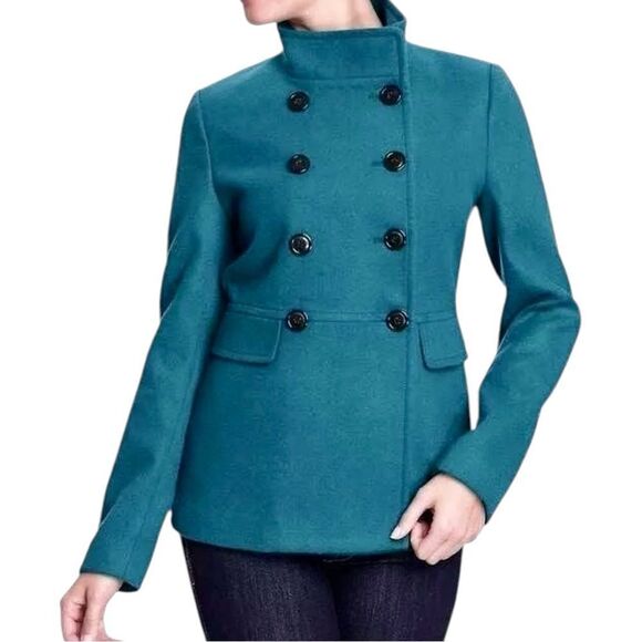 Old Navy Pea Coat Double Breasted Size Small‎ Blue - Picture 3 of 11